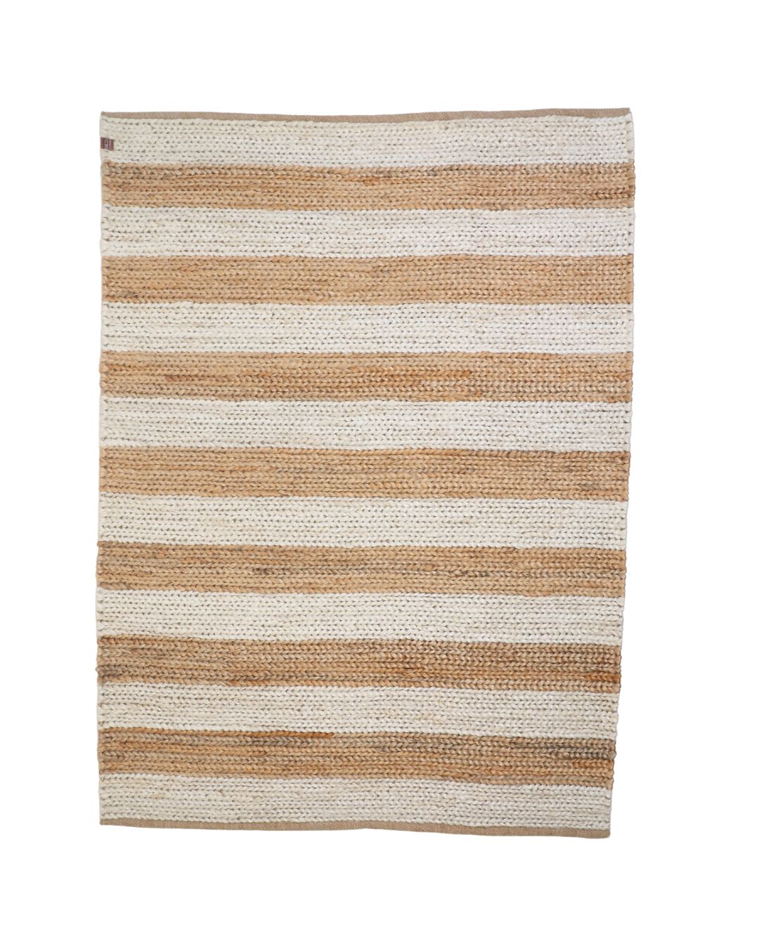 Sand & Snow Striped Rug