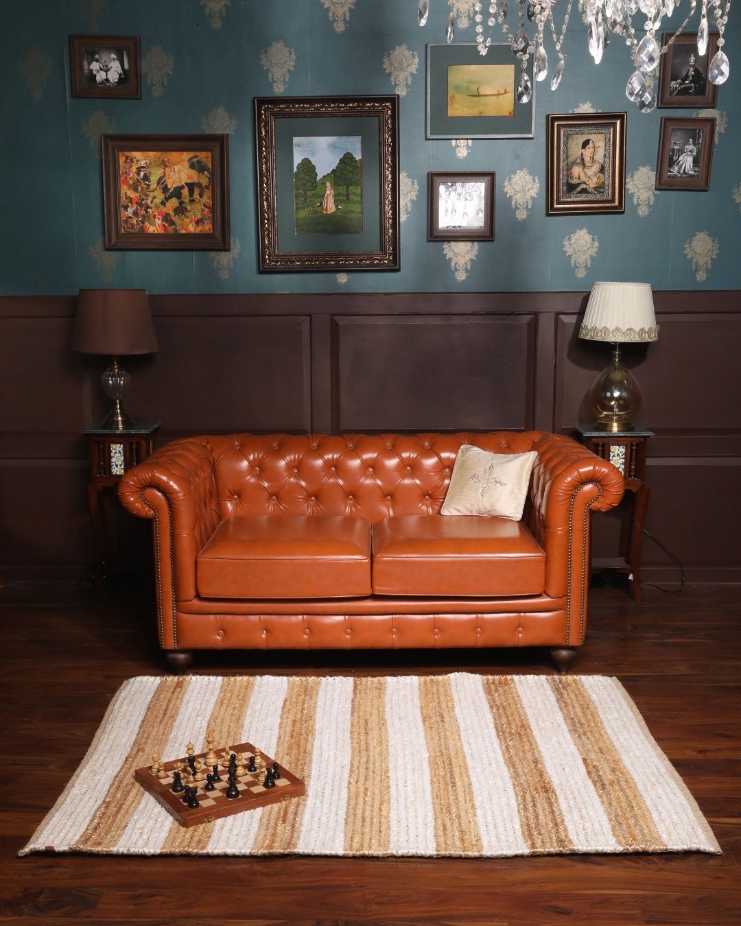 Sand & Snow Striped Rug