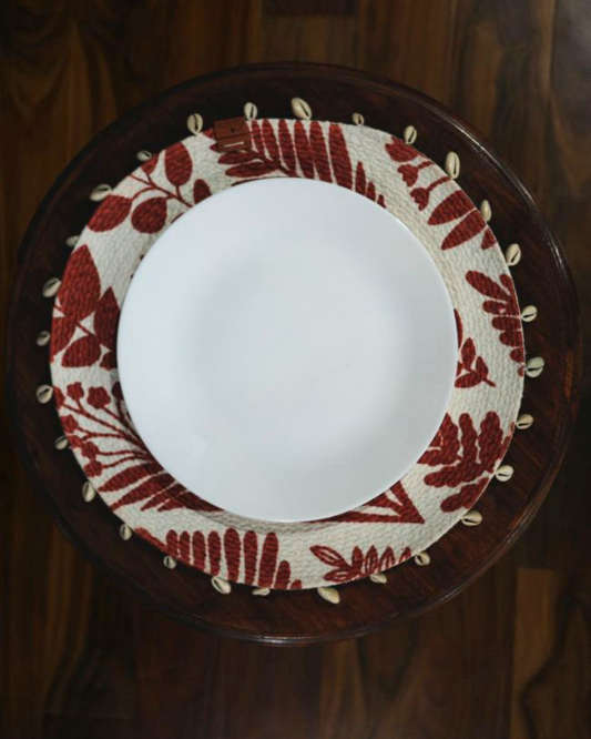 Crimson Leaf Table Mat (Set of 5)