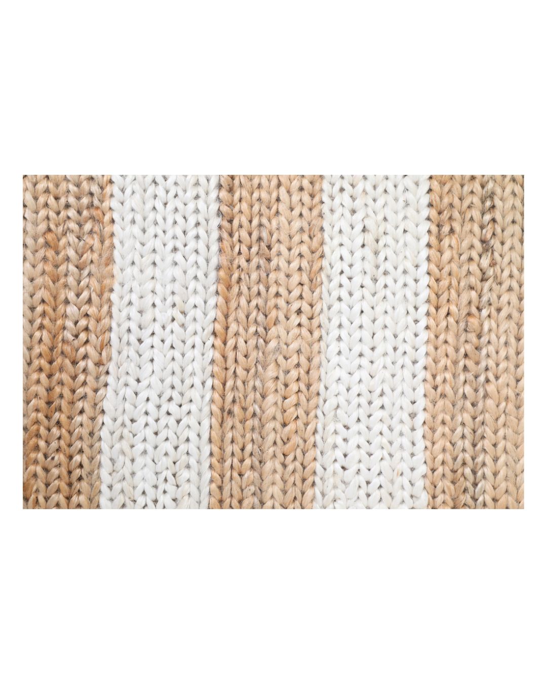 Sand & Snow Striped Rug