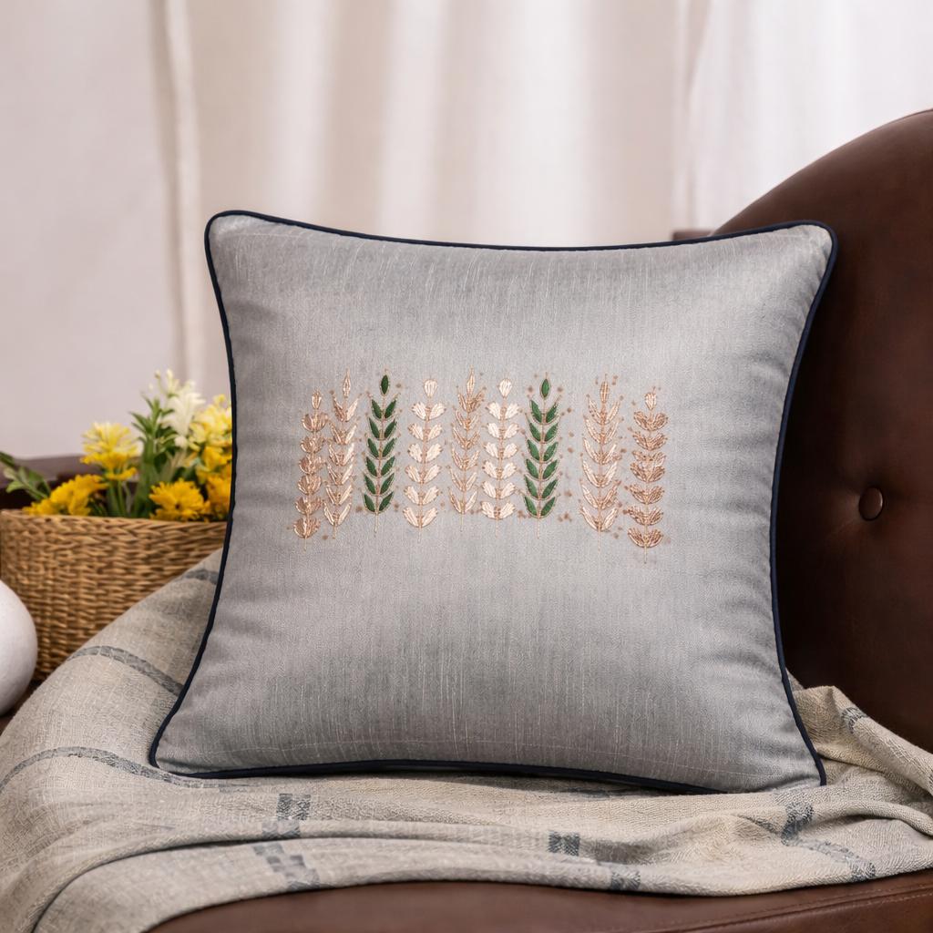 Silken Grace Cushion Cover
