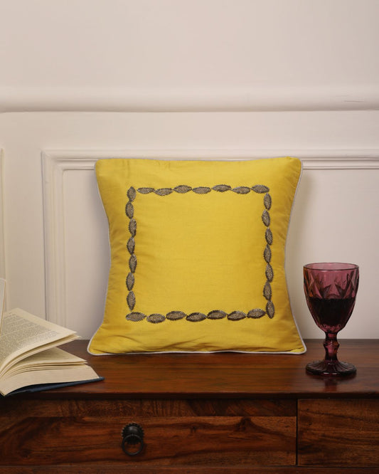 Sunshine Leaf Cushion Cover